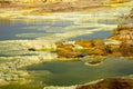 Dalol, Dankakil Depression. Volcanic hot springs of Ethiopia. EarthÃ¢â¬â¢s lowest land volcano.